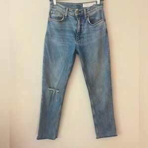 Rag & Bone straight‎ leg sun kissed denim jeans sz 25